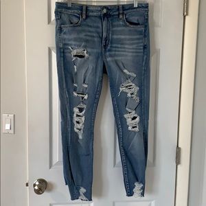 AE High rise denim jeggings